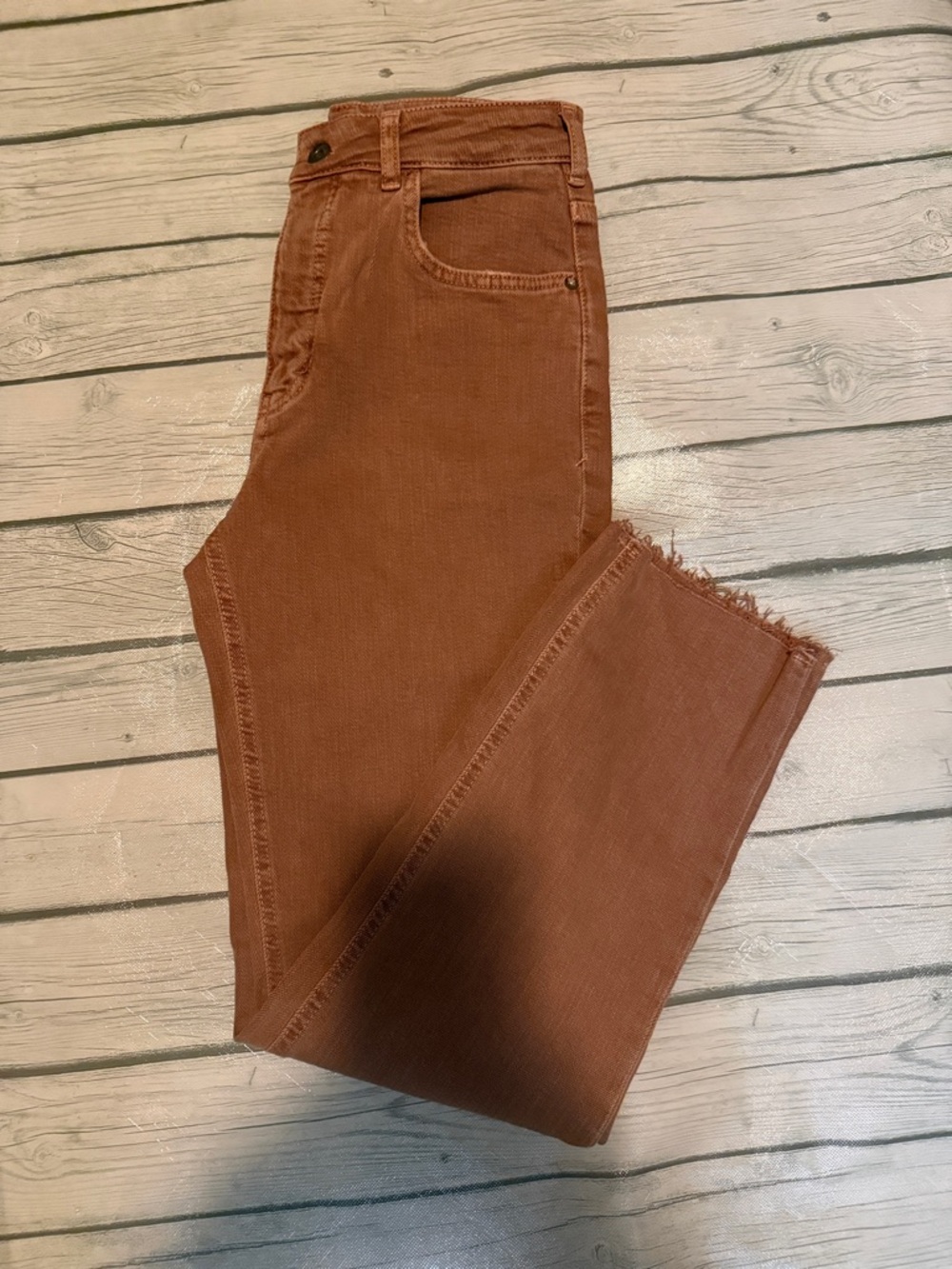 Pilcro Women’s High-Rise Rust Brown Jeans